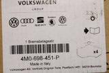 Audi A6 A7 A8 Q8 rear brake pads for 350mm discs 4M0698451P