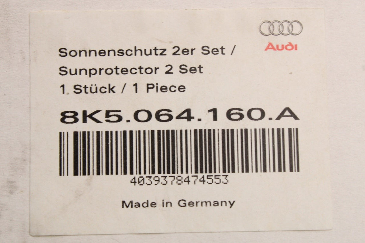 Audi A4 S4 Saloon 2008-15 rear door window sun blinds (pair) 8K5064160A
