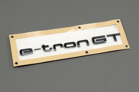 Audi e-tron GT 2021-on gloss black model badge (rear) 4J3853741C T94