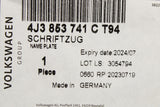 Audi e-tron GT 2021-on gloss black model badge (rear) 4J3853741C T94