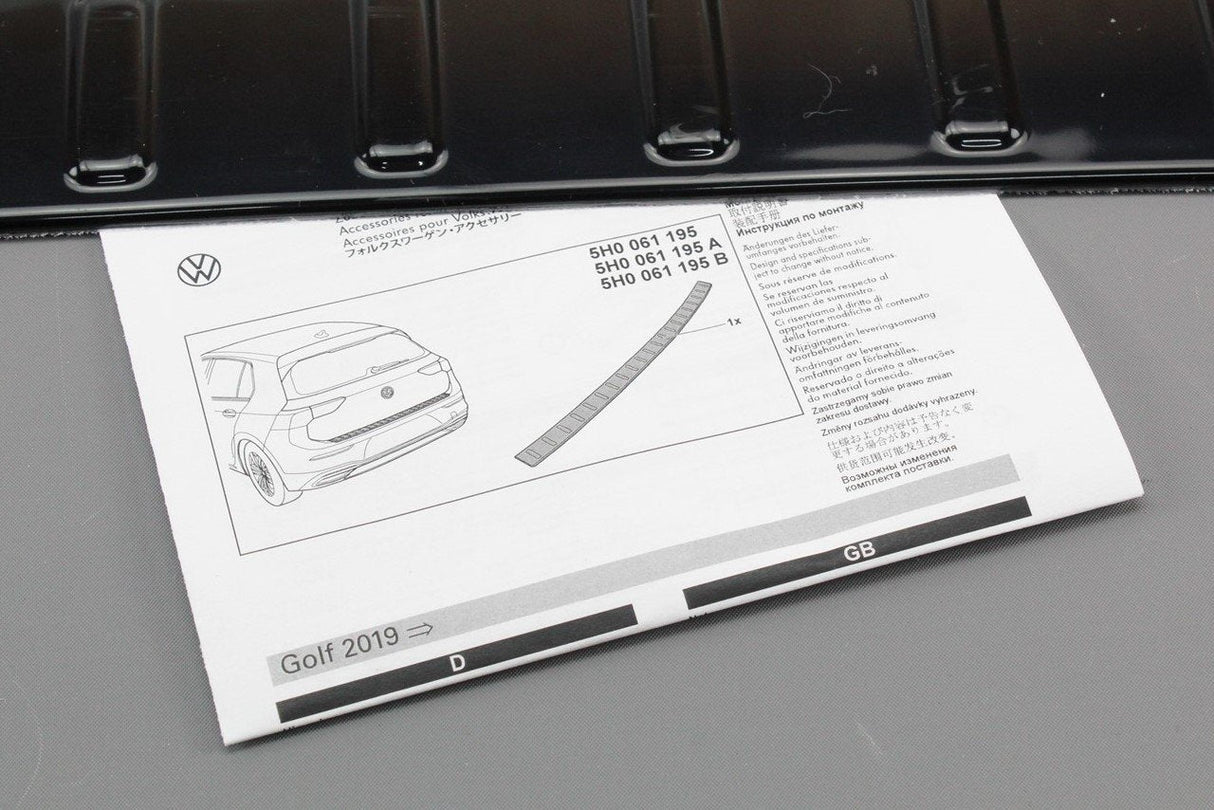 VW Golf MK8 2020- bumper protector in black (rear) 5H0061195A