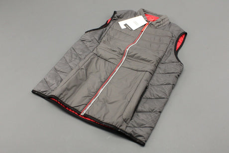 Audi men's dark grey quilted vest (small) 3132101202