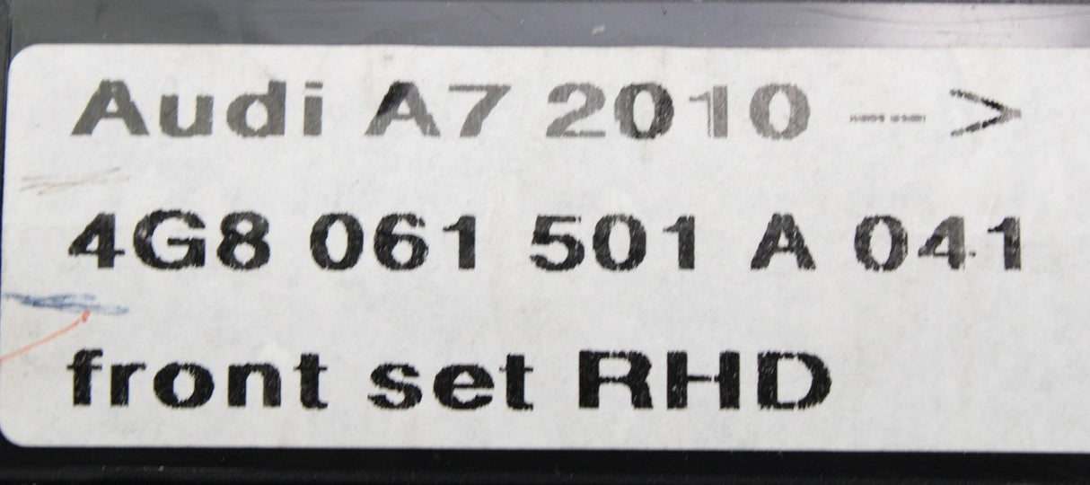 Audi A7 2011-2014 RHD all weather floor mats (front) 4G8061501A 041