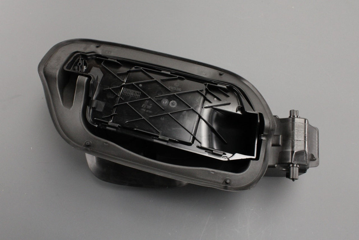 VW Touareg 2018-on fuel filler flap housing 760809857E, view 1