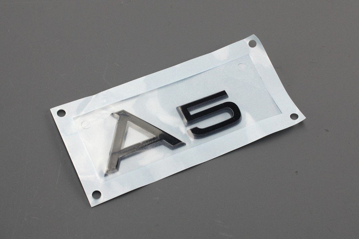 Audi A5 2017-on rear badge lettering (black) 8W6071803, view 1