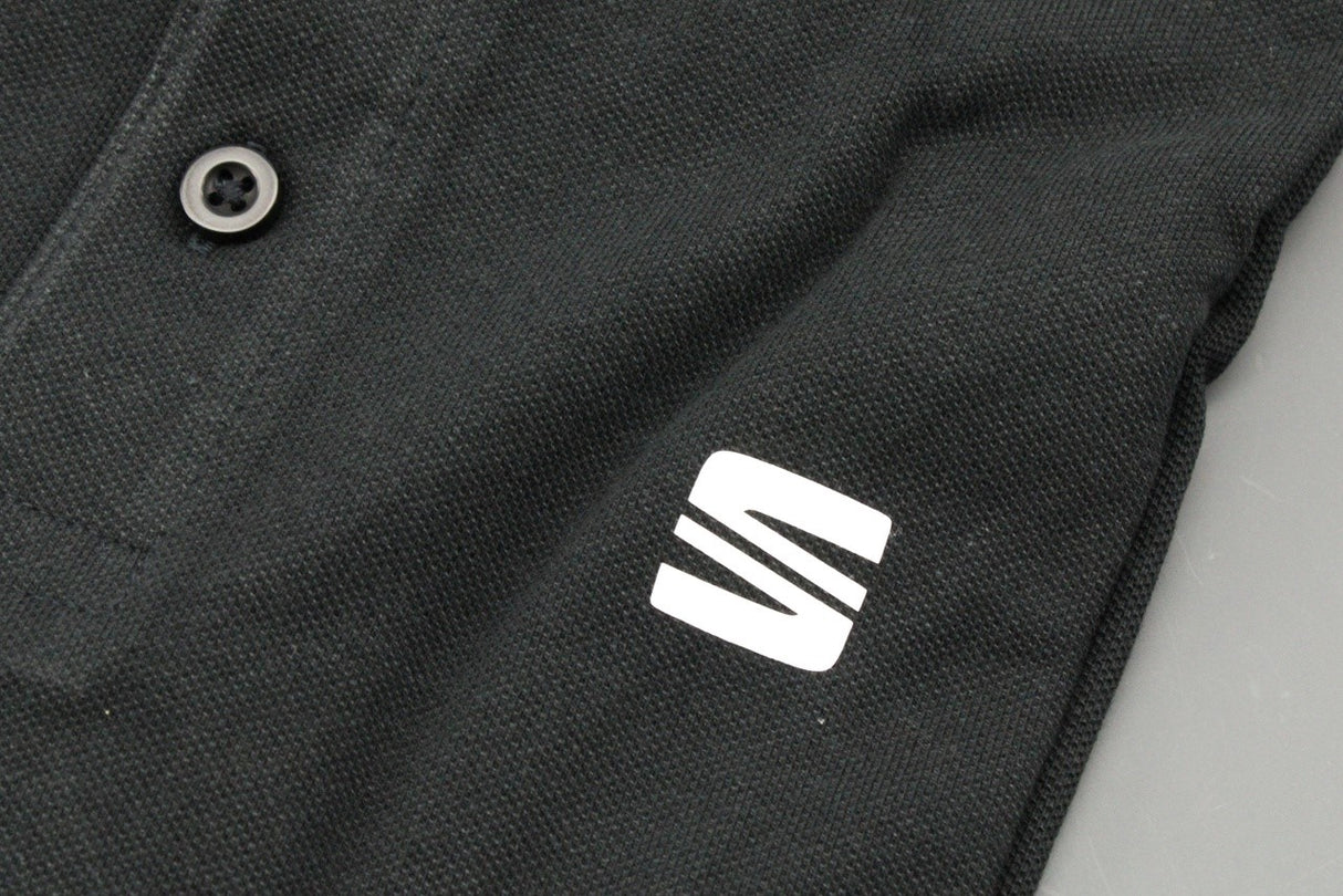 SEAT Polo shirt short sleeve black (M) 6H1084230B KAA