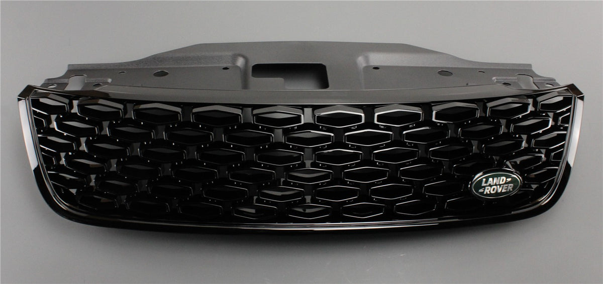 Land Rover Discovery 5 2017-on front radiator grille (black) LR110606, view 1