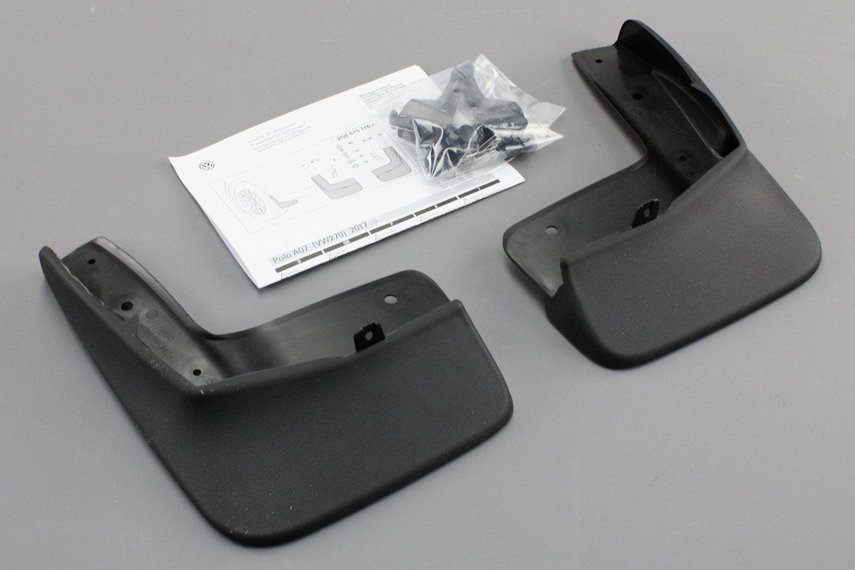VW Polo AW 2018-on accessory mud flaps set (front) 2G0075116A