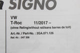VW T-Roc 2018-2026 accessory roof bars (without roof rails) 2GA071126