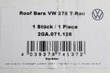 VW T-Roc 2018-2026 accessory roof bars (without roof rails) 2GA071126