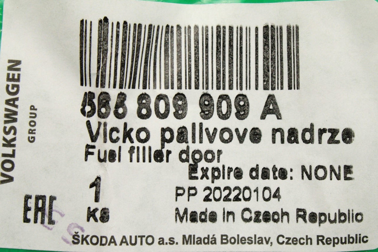 Skoda Kodiaq 2017-on fuel filler flap door (unpainted) 565809909A