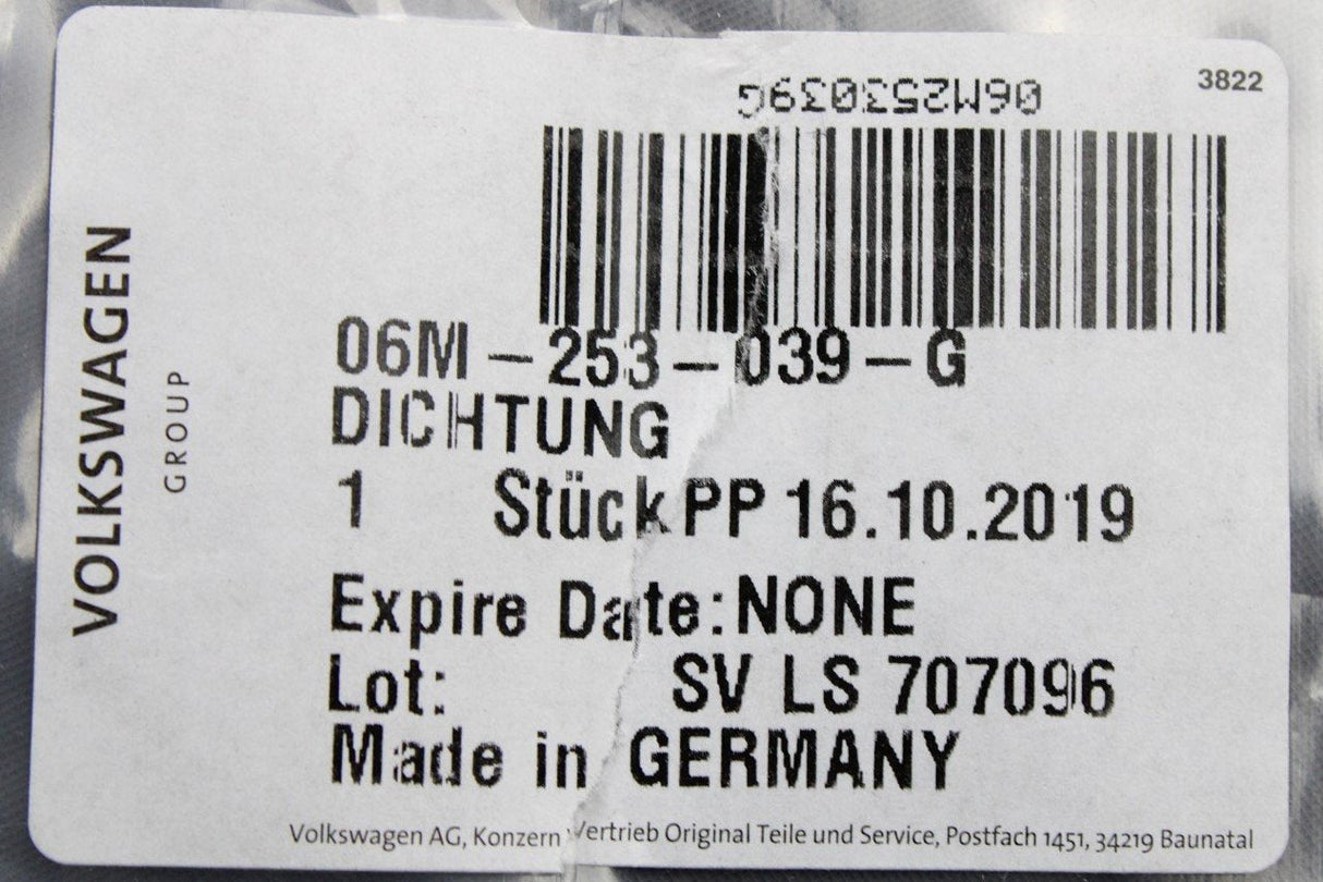 Audi S4 S5 RS4 RS5 A7 A8 Q5 2016-Onward turbo gasket seal 06M253039G