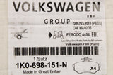 VW Golf Audi A3 Skoda Octavia SEAT front brake pads 280x22mm 1K0698151N