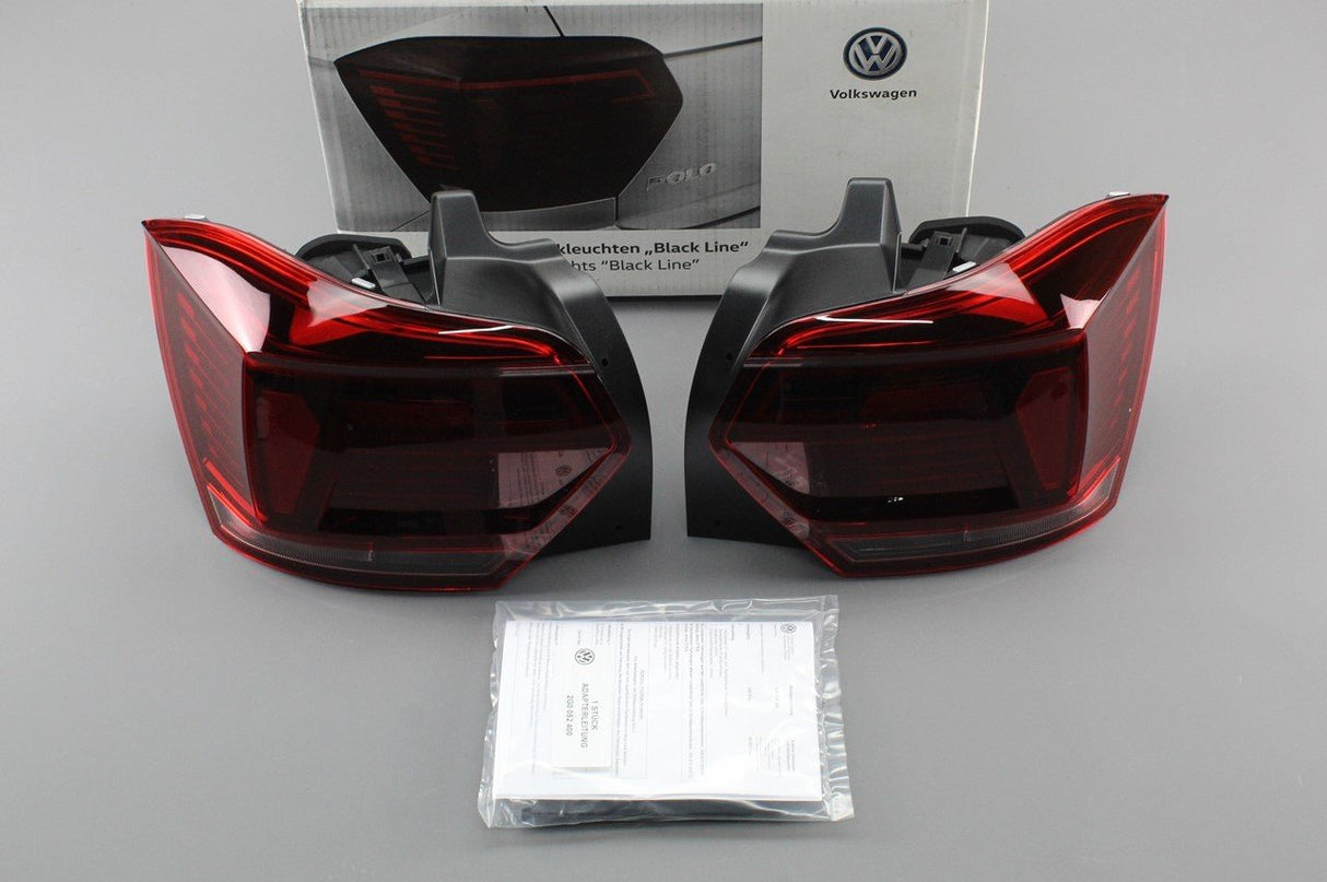 VW Polo AW 2018- retrofit LED tinted black line rear lights 2G2052200