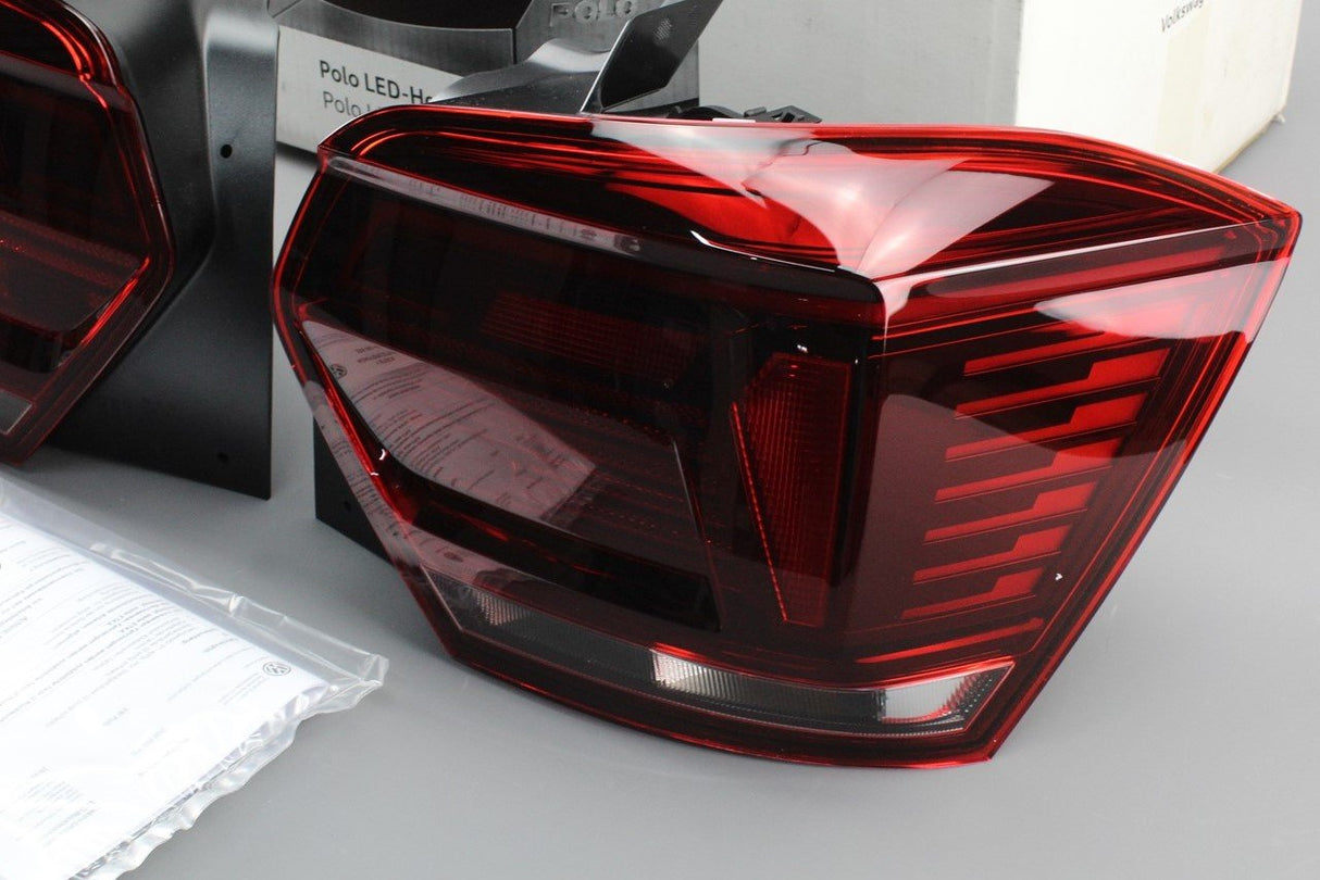 VW Polo AW 2018- retrofit LED tinted black line rear lights 2G2052200