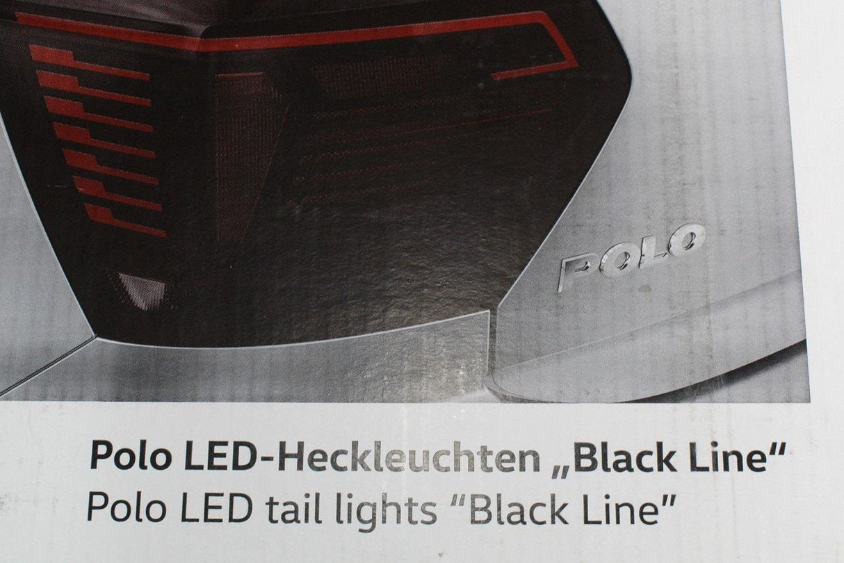 VW Polo AW 2018- retrofit LED tinted black line rear lights 2G2052200