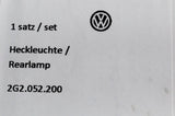 VW Polo AW 2018- retrofit LED tinted black line rear lights 2G2052200