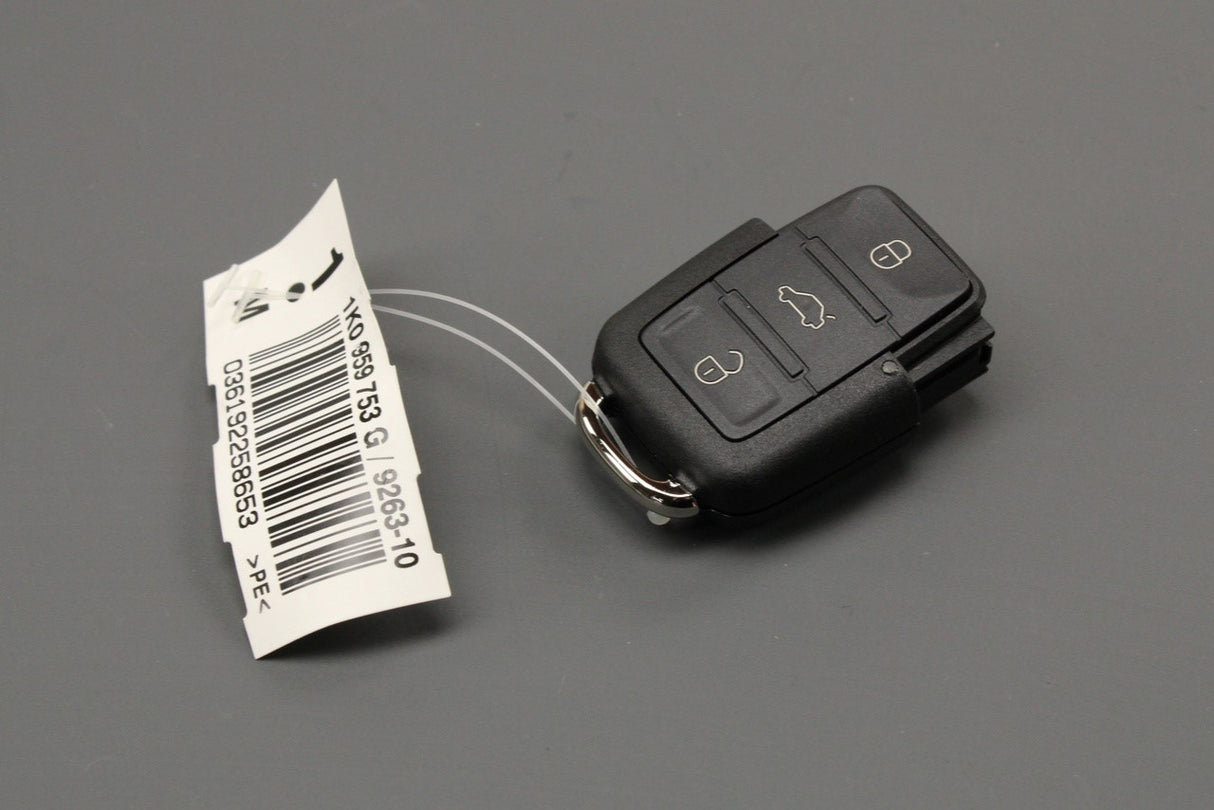 VW Golf MK5 Caddy Eos Tiguan Scirocco 3 button key fob 1K0959753G 9B9