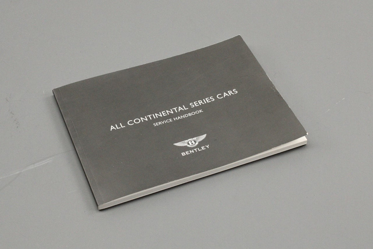 Bentley Continental Flying Spur service schedule handbook TSDB0520, view 1