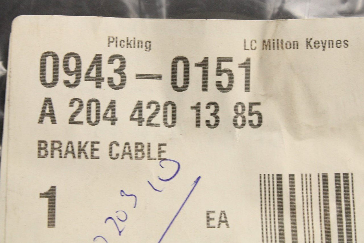 Mercedes-Benz C-Class handbrake cable A2044201385