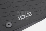 VW ID.3 2020-on front rubber floor mats RHD 10C061502 82V