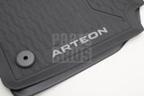 VW Arteon 2017-on front rubber all weather floor mats RHD 3G8061541 82V