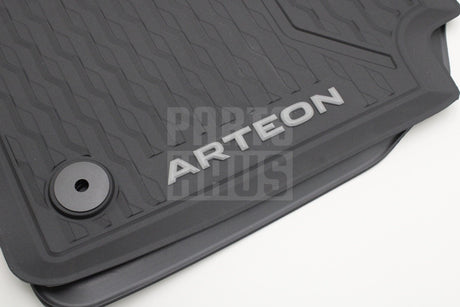 VW Arteon 2017-on front rubber all weather floor mats RHD 3G8061541 82V