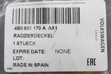 Audi A3 TT R8 alloy wheel centre hub cap gloss black (x1) 4B0601170A AX1