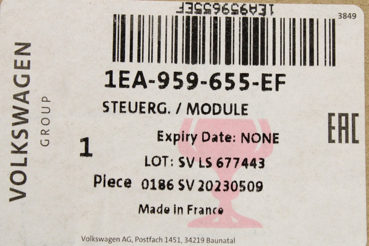 Cupra Formentor Leon 2020-on control unit for airbag 1EA959655EF