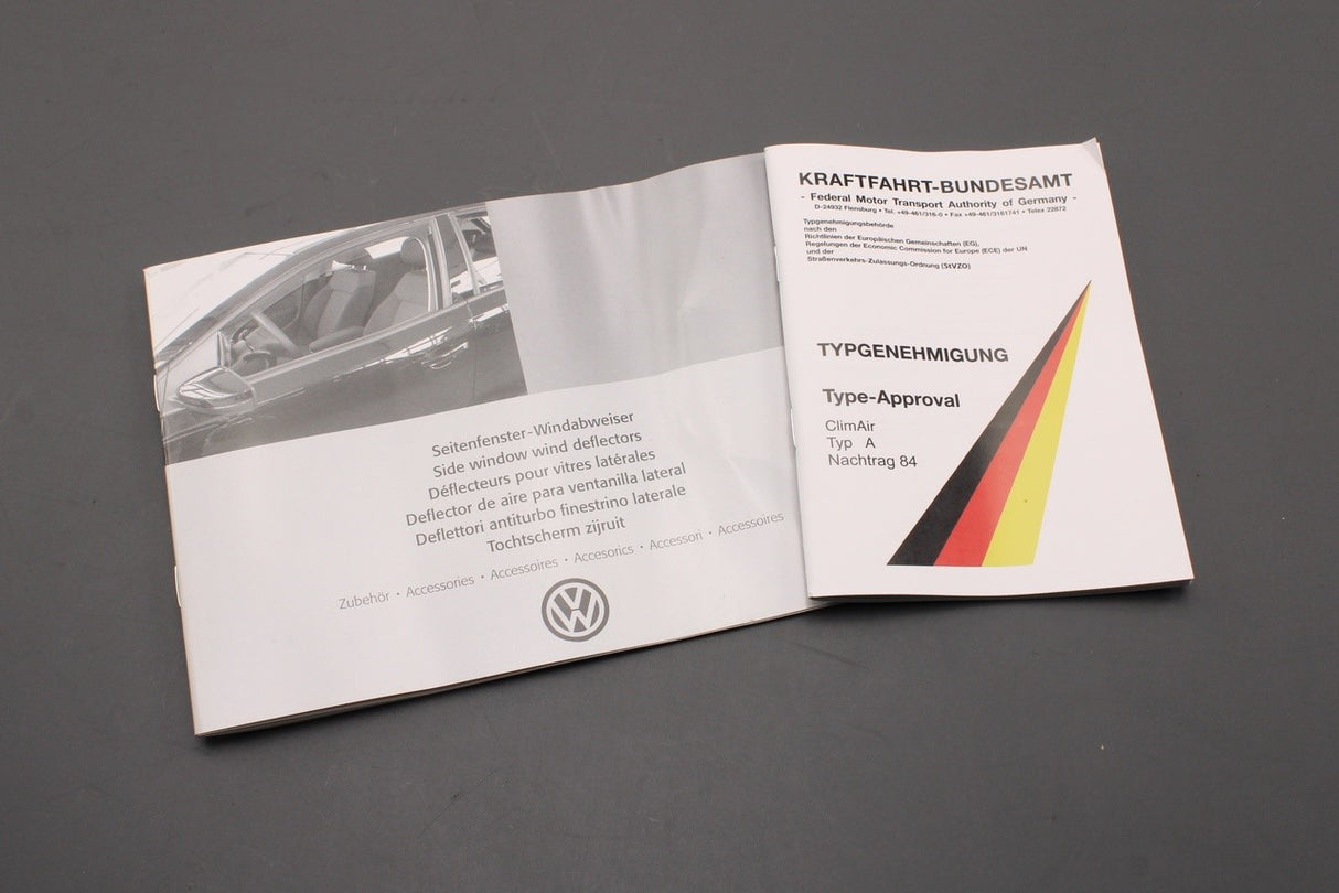 VW Polo 6R 6C 2010-17 front door wind deflectors (5-door) 6R0072193