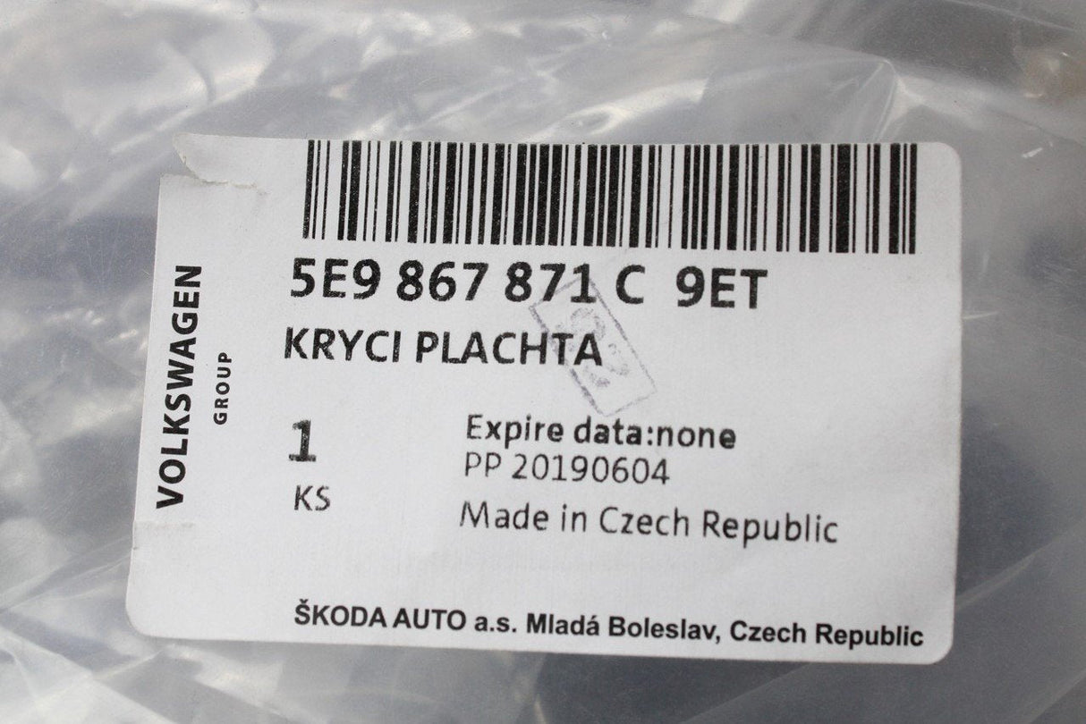 Skoda Octavia Estate 5E 2013-20 Roller parcel shelf cover 5E9867871C 9ET