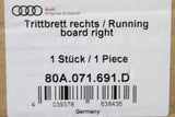 Audi Q5 SQ5 2017-on single side step running board (right) 80A071691D