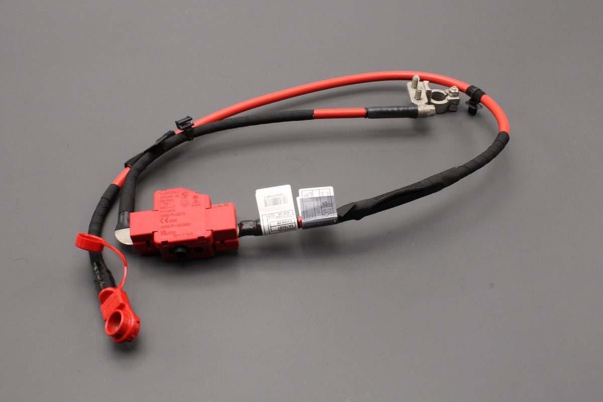 BMW MINI F56 F57 18-24 BEV positive battery cable with fuse 61125A760B8, view 1