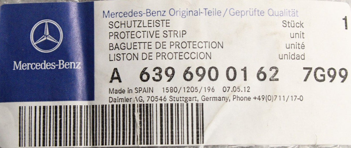 Mercedes-Benz protective trim strip A6396900162 7G99