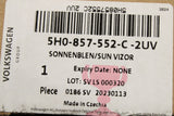 VW Golf MK8 2020-on ID.3 2020-on RHD sun visor (right) 5H0857552C 2UV