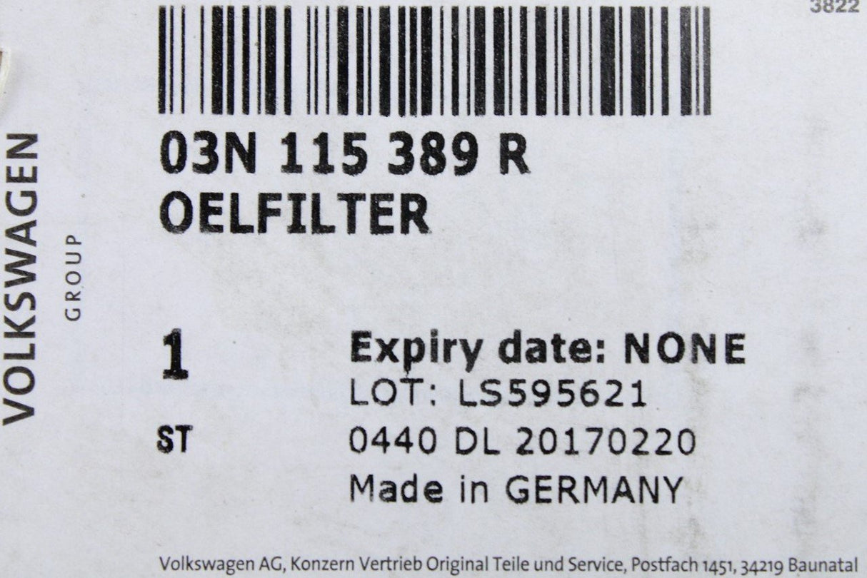Audi A6 15-18 Q5 13-17 Oil filter housing 2.0 TDI CNHA 03N115389R