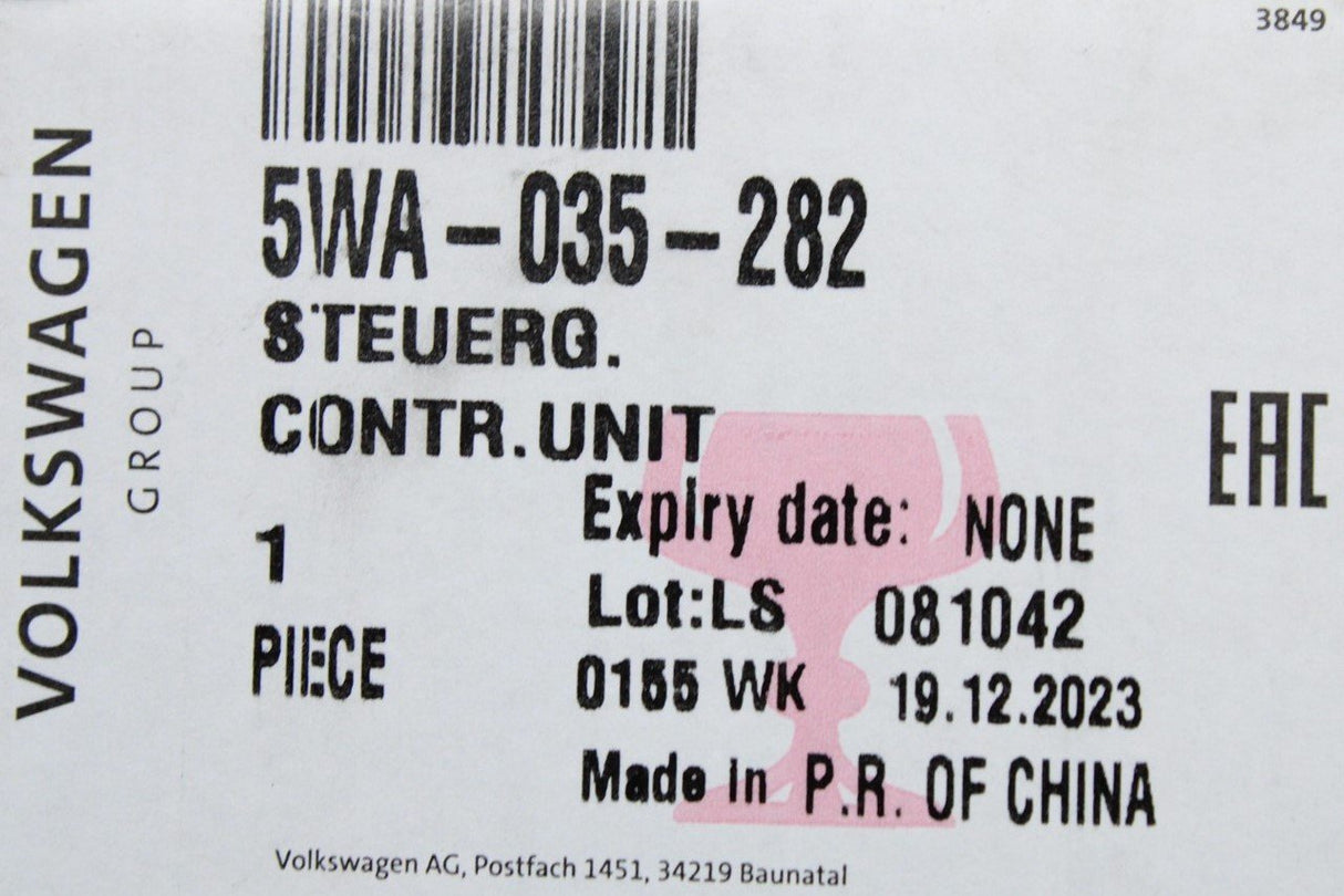 VW Transporter Polo Audi A1 Skoda online services control unit 5WA035282