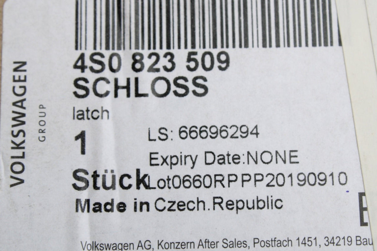 Audi R8 2016-2024 front bonnet latch 4S0823509