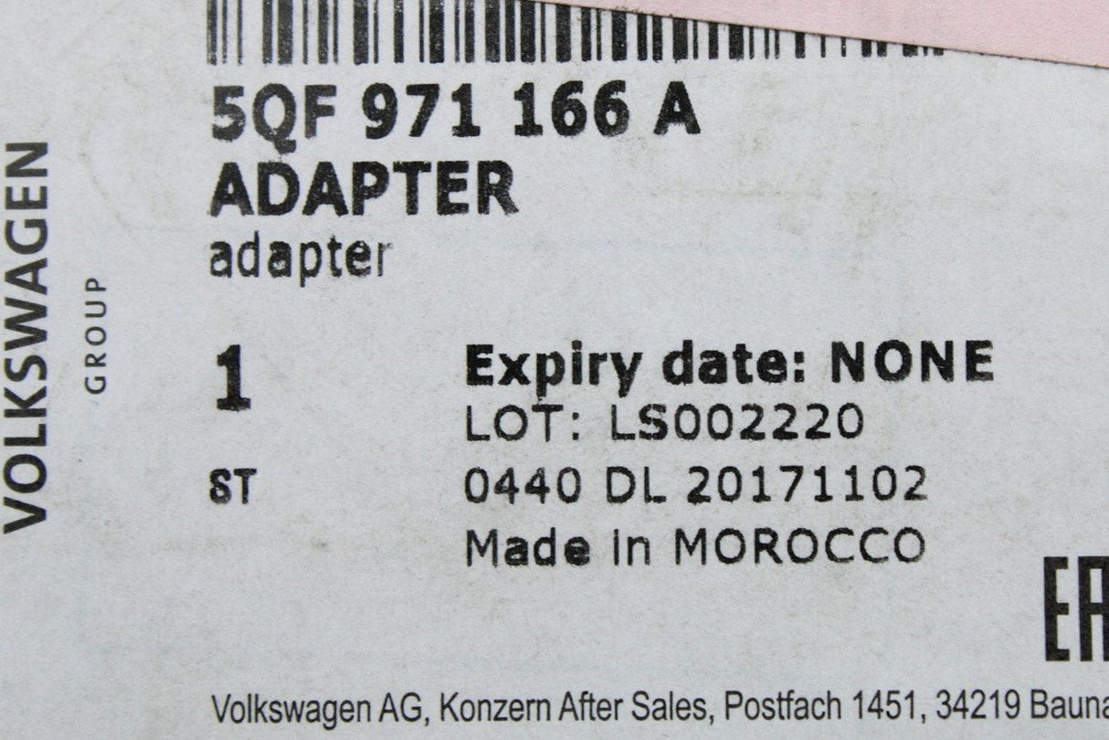 VW Tiguan Audi RSQ3 Skoda SEAT four-wheel drive adapter wire 5QF971166A