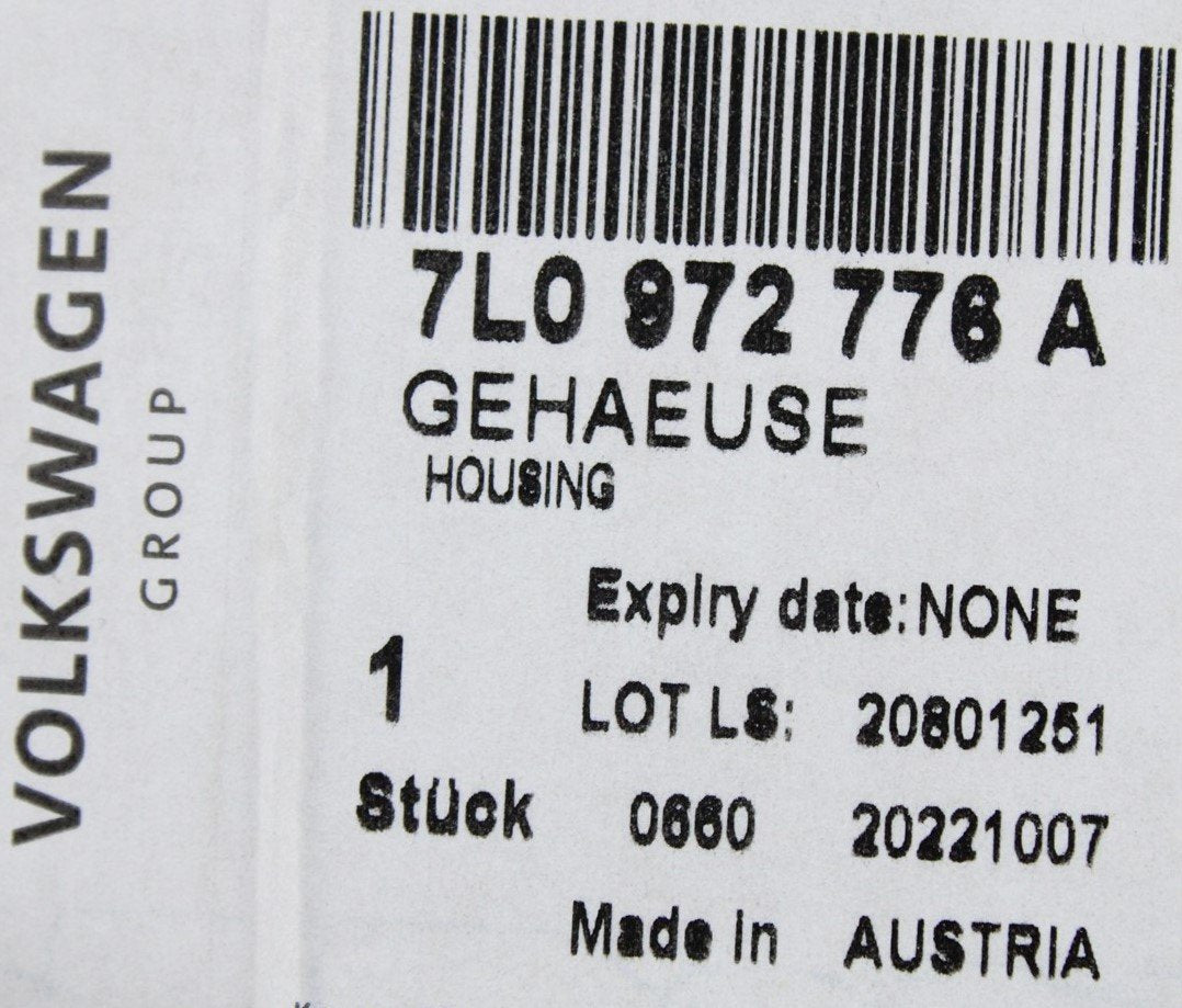 VW Audi Skoda SEAT flat contact housing connector 7L0972776A