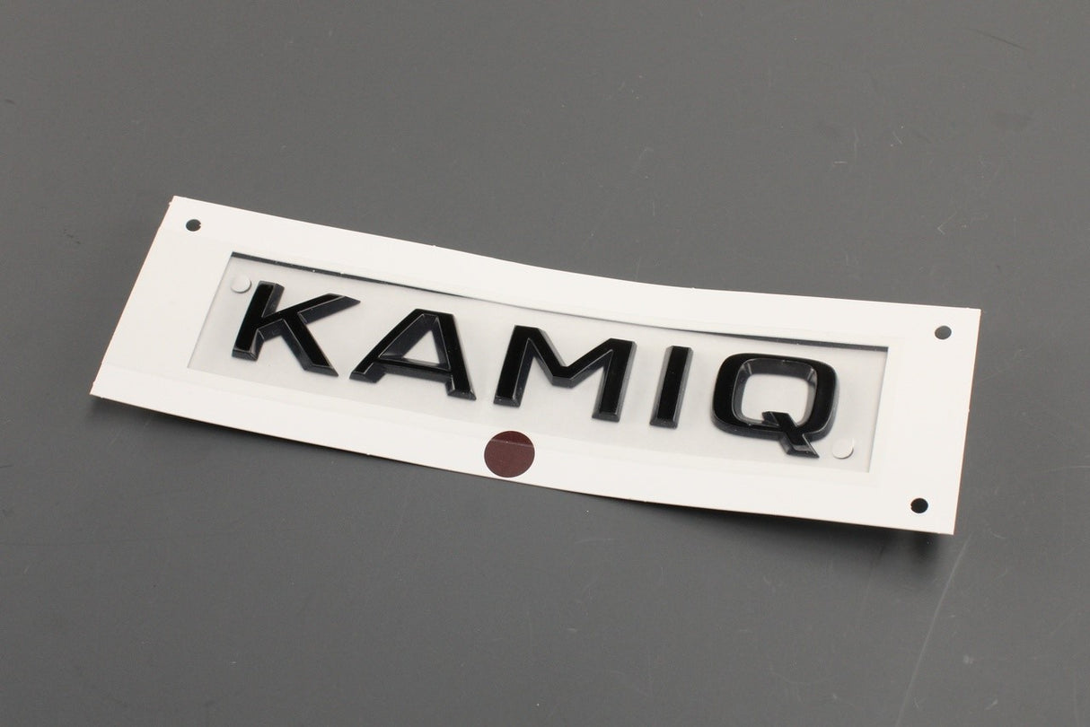 Skoda Kamiq 2019-on rear boot lid lettering badge (black) 658853687E 041