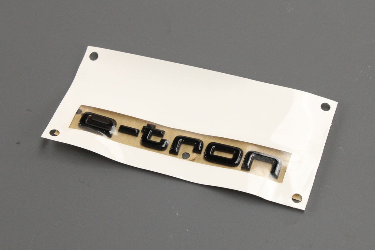 Audi e-tron 2019-onward accessory left rear badge black 4KE071803, view 1