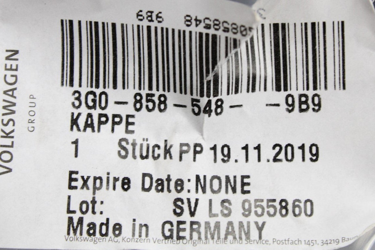 VW Audi Skoda SEAT interior rear view mirror trim (black) 3G0858548 9B9