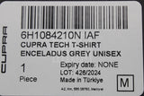 CUPRA tech unisex grey t-shirt (medium) 6H1084210N IAF