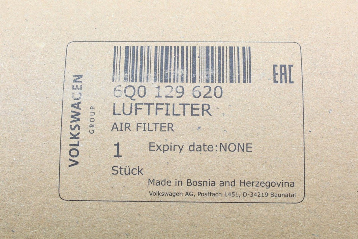 VW Polo Skoda Fabia SEAT Ibiza 1.4 1.9 TDI air filter 6Q0129620
