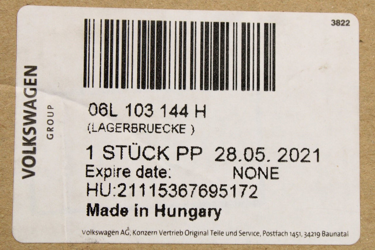 VW Golf Arteon Tiguan Audi A3 A4 A5 camshaft bridge (2.0 TSI) 06L103144H
