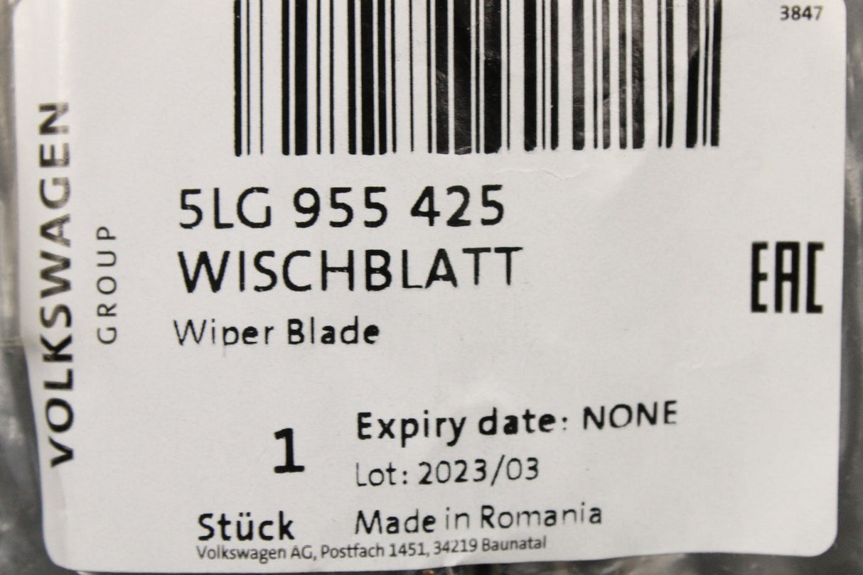 Skoda Enyaq 2021-on rear wiper blade 5LG955425