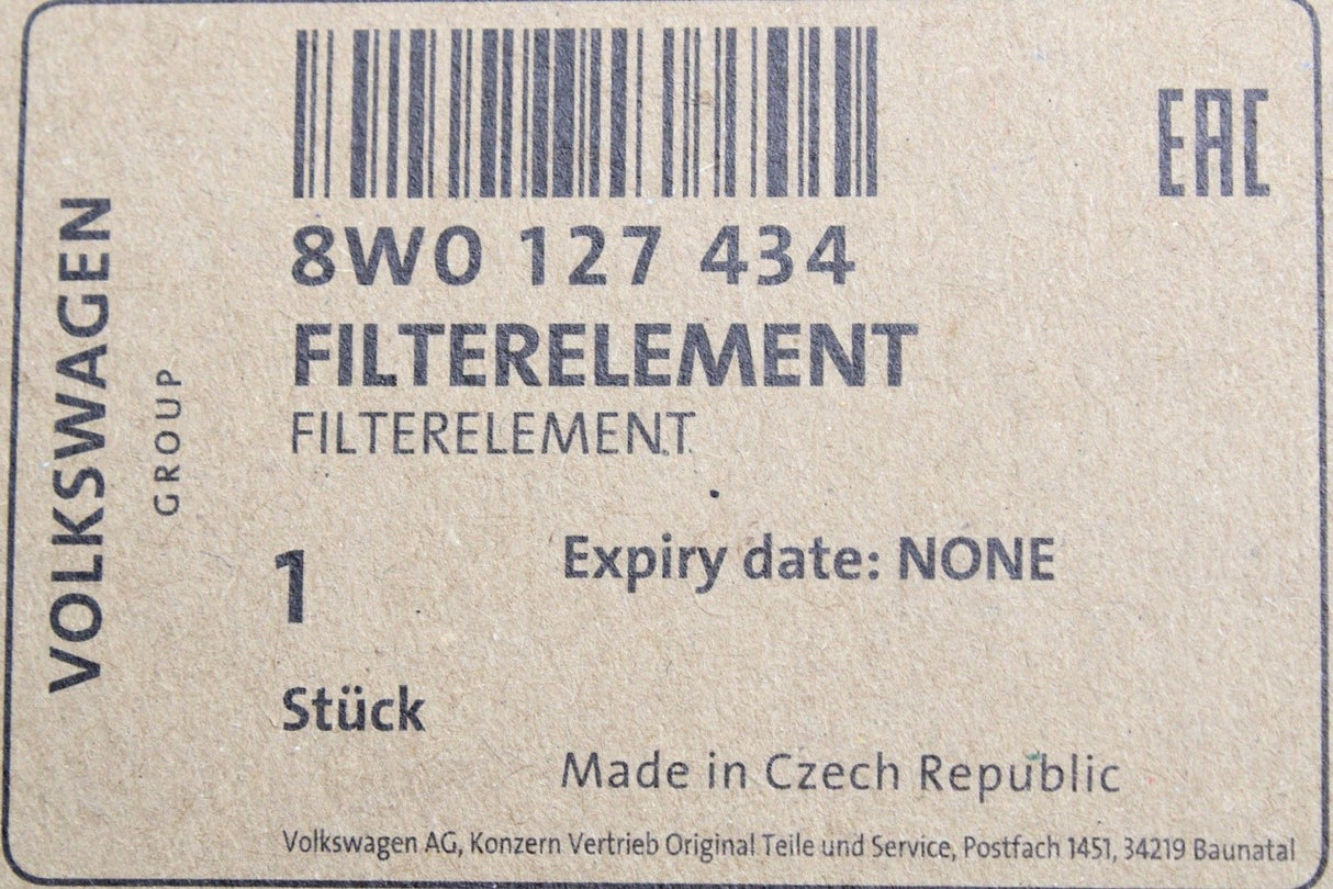Audi A4 A5 A6 A7 A8 Q5 2.0 3.0 TDI fuel filter element 8W0127434