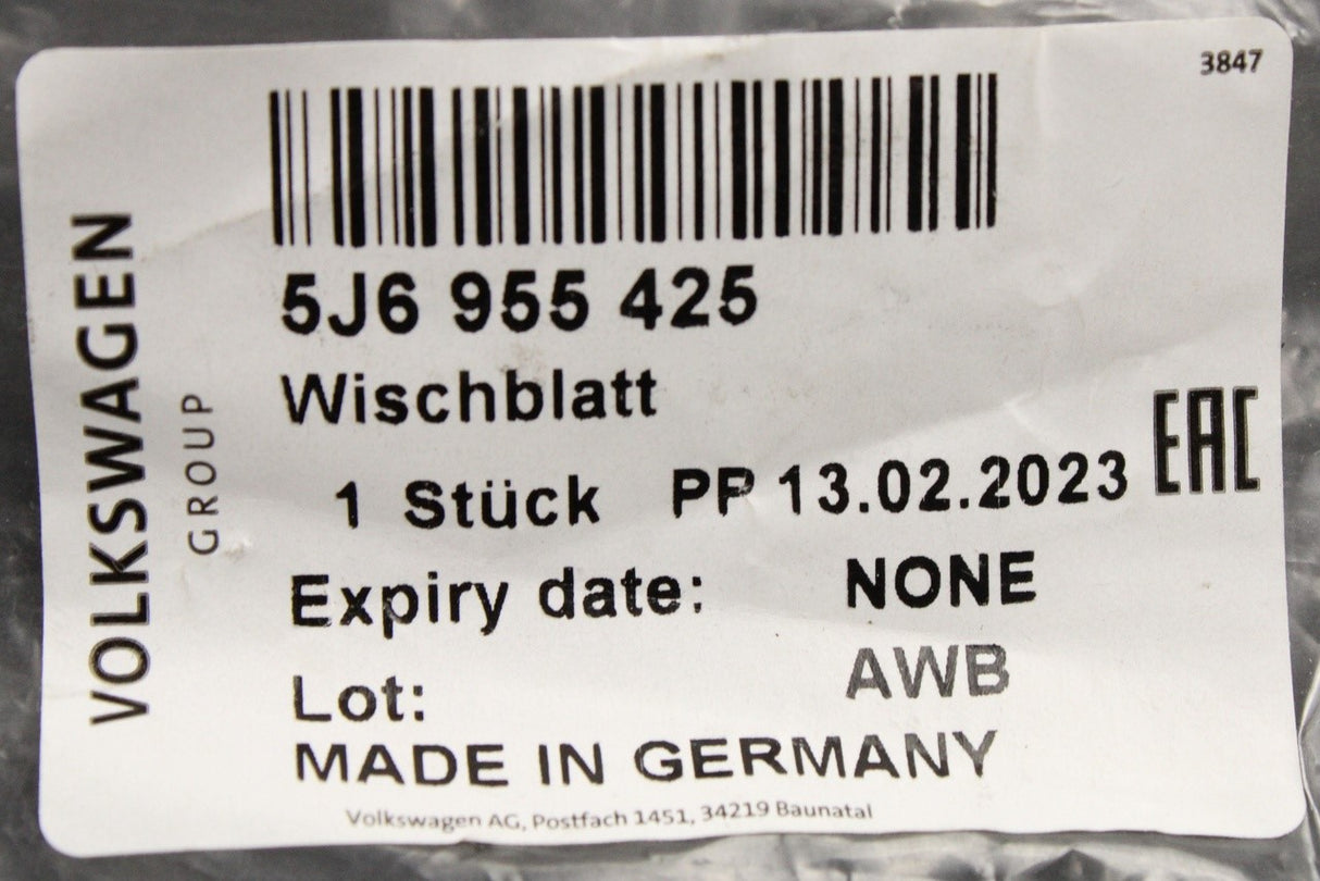 Skoda Fabia 2007-2015 rear screen wiper blade 5J6955425