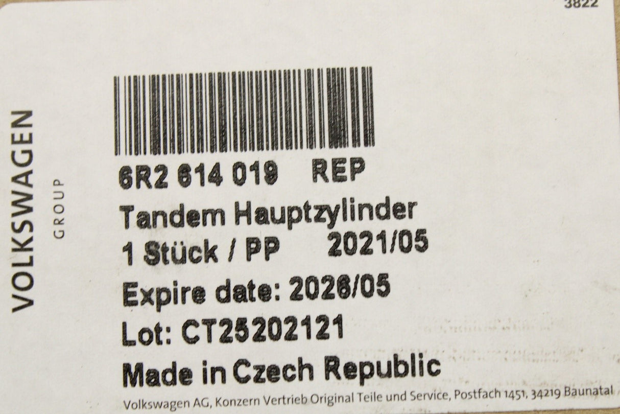 VW Polo Audi Skoda SEAT 09-on master cylinder repair kit 6R2614019 REP